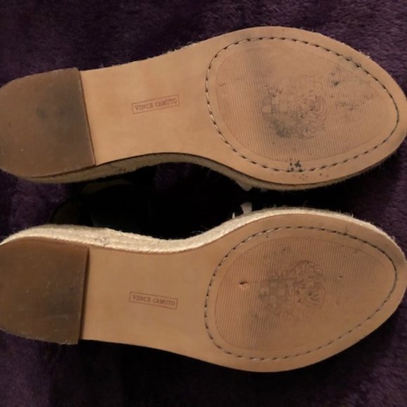 Espadrille Sandals Flatforms Zebra Vince Camuto - Picture 8 of 9